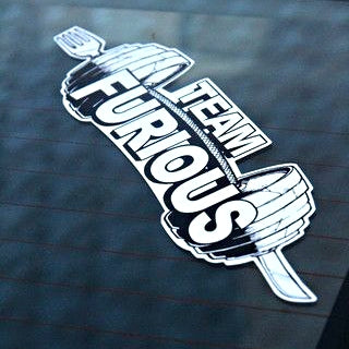 12" Team Furious Decal - Furious Apparel
